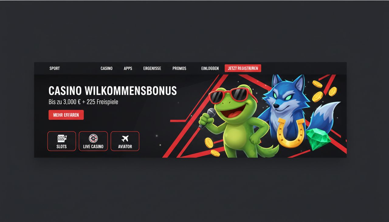 Startseite von Fonbet mit Casino-Willkommensbonus und Spielkategorien